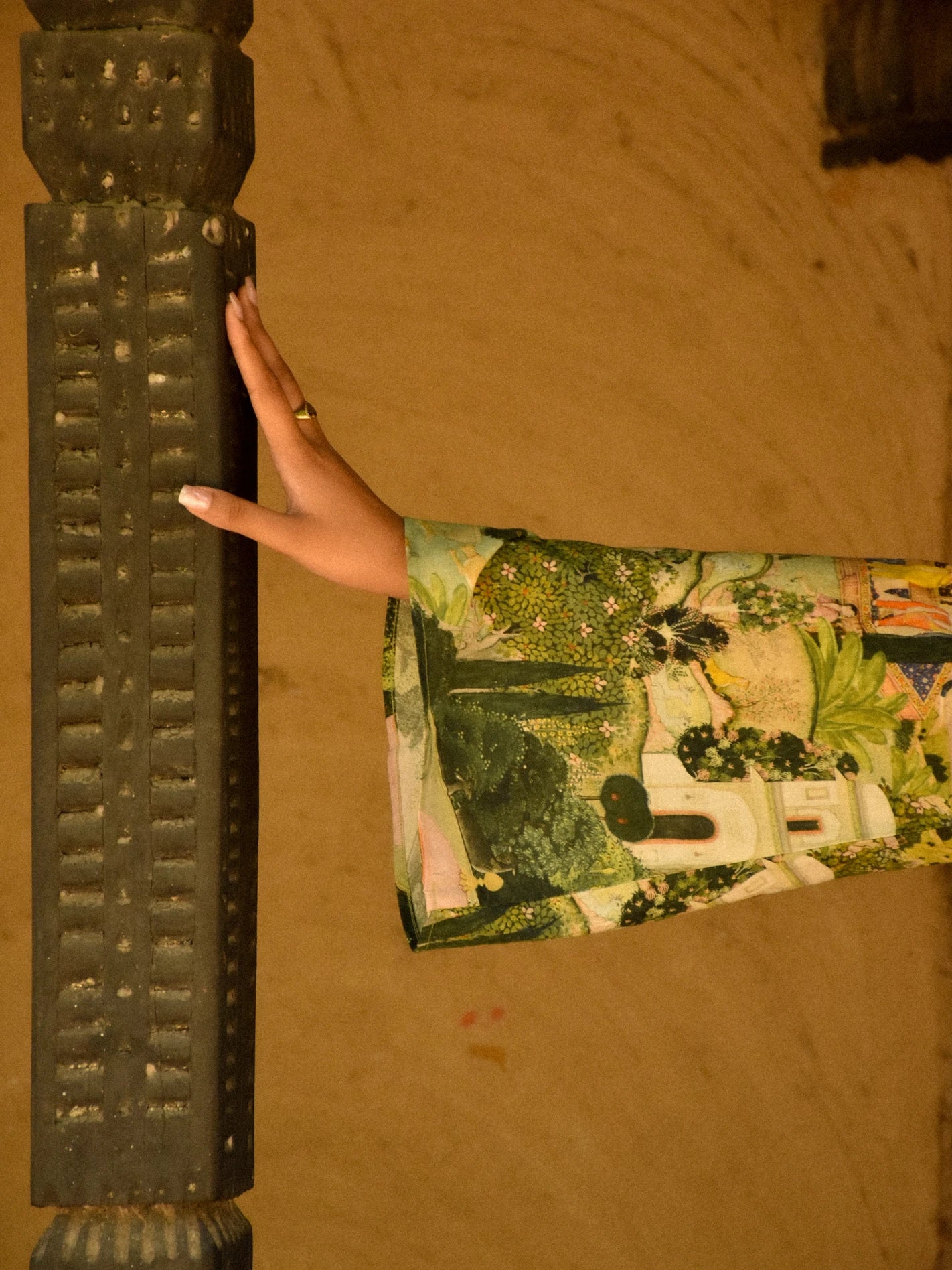 Vantara Assymetric Scarf Dress