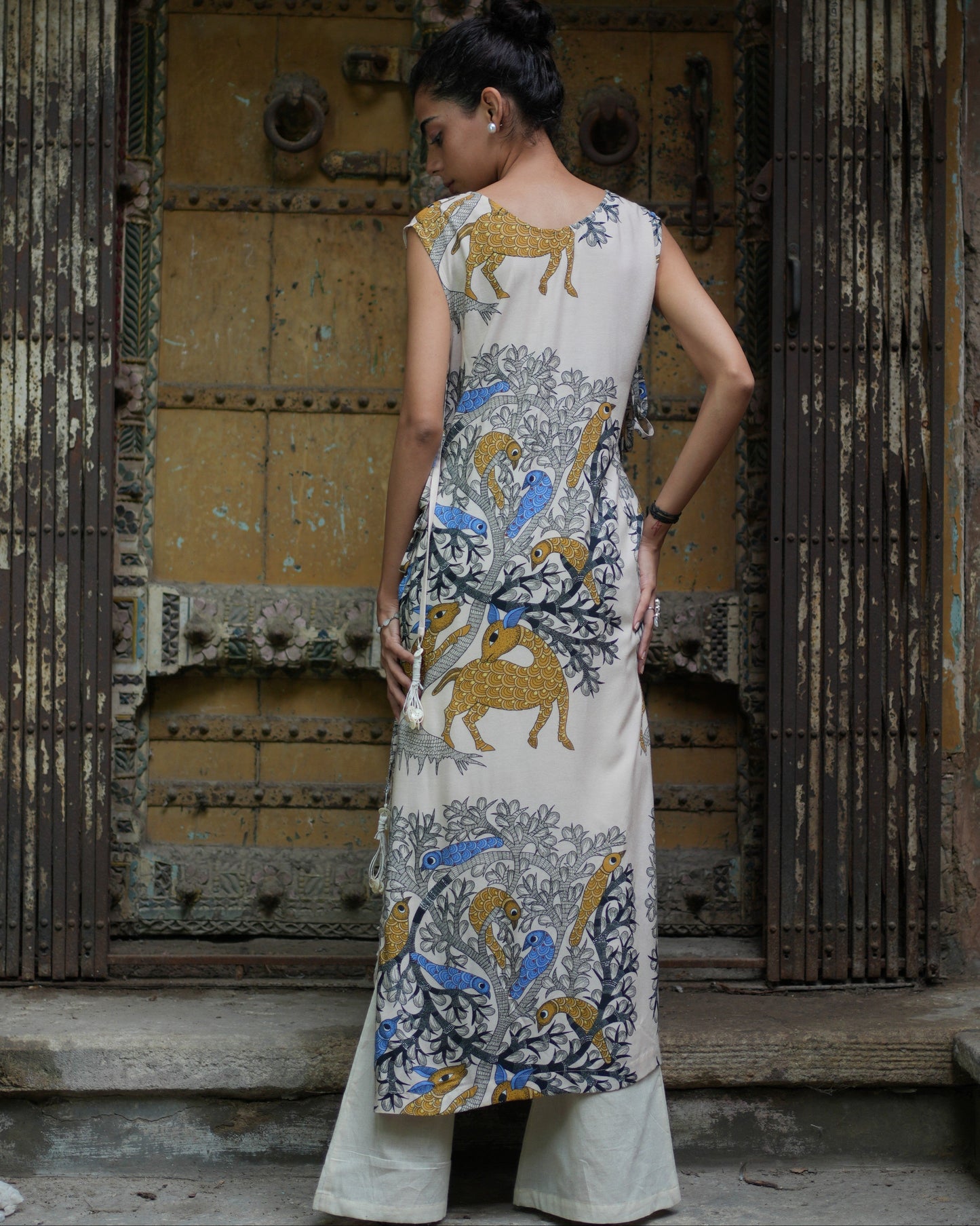 Kalpvriksh Tie Up Kurta