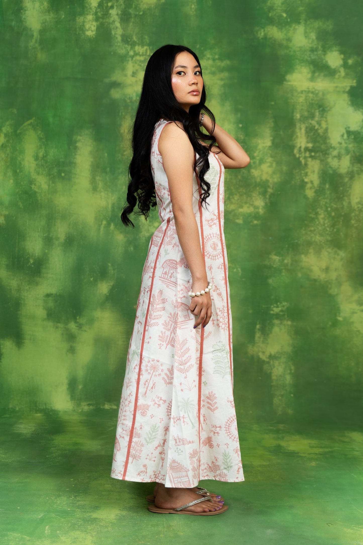 Village Life A Line Dress