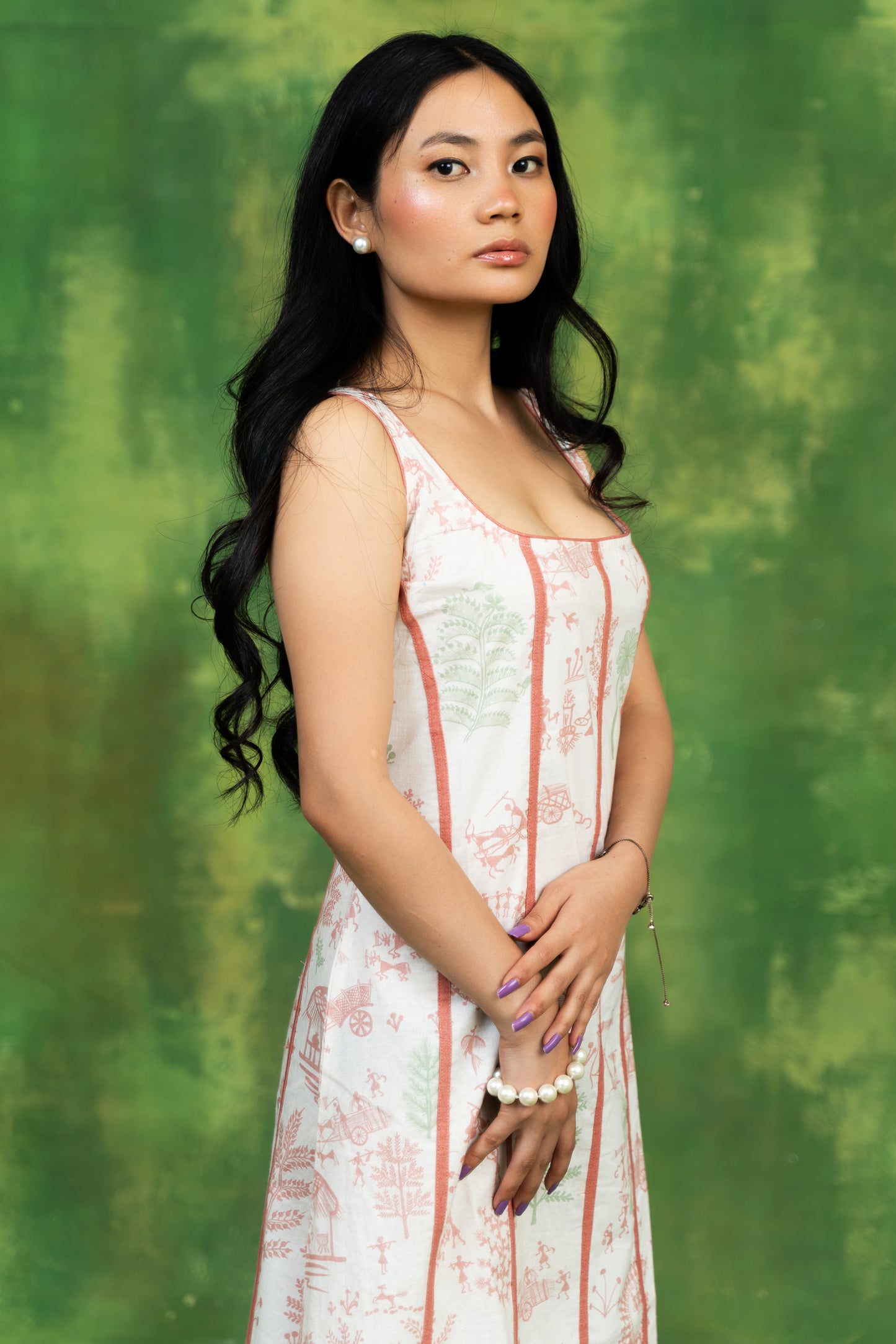 Village Life A Line Dress