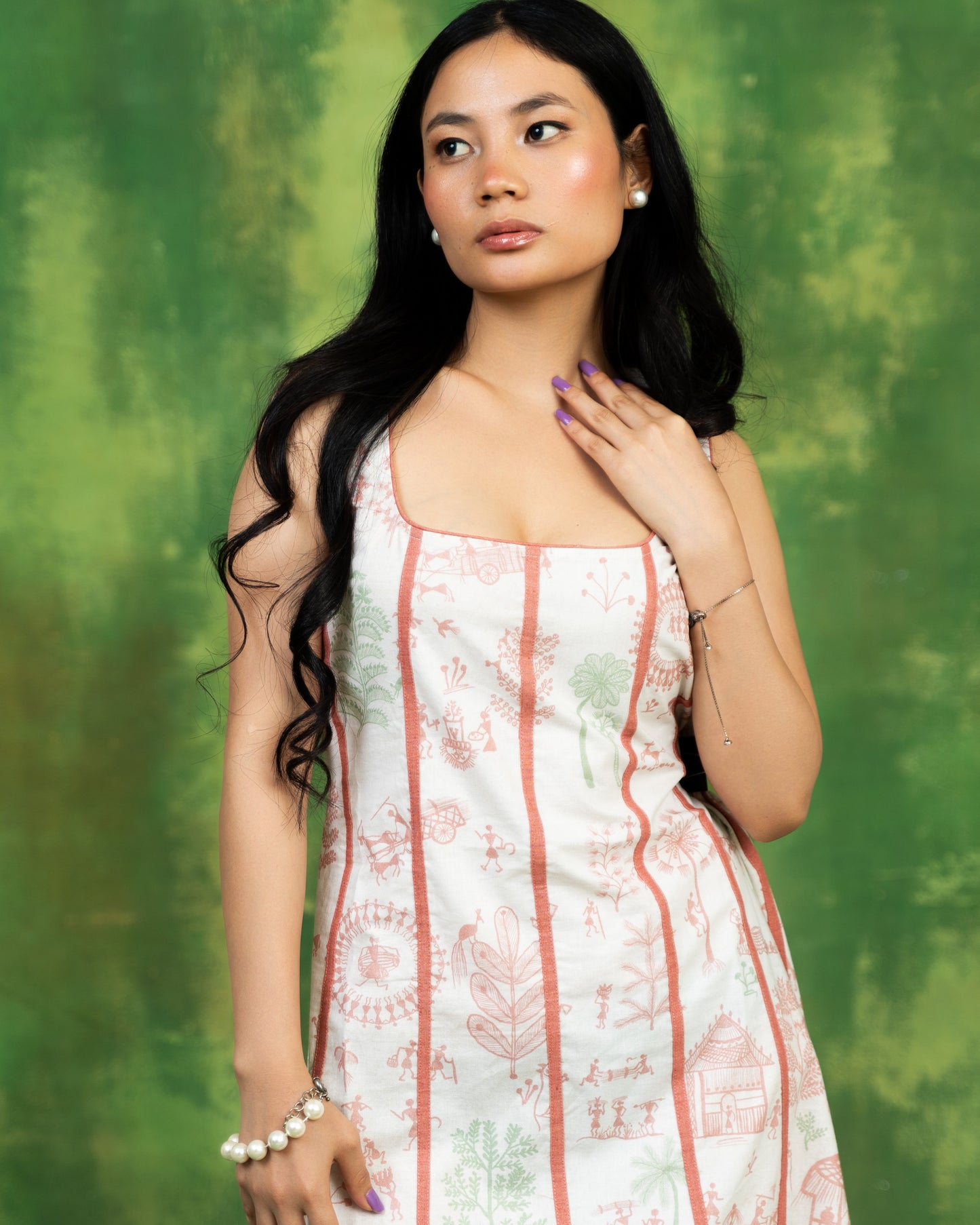 Village Life A Line Dress