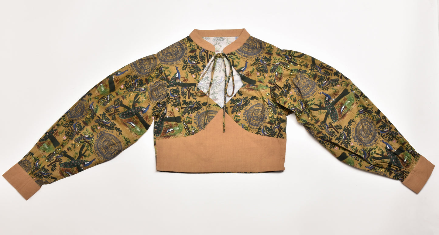 Mor Bagh Sweetheart Neck Top