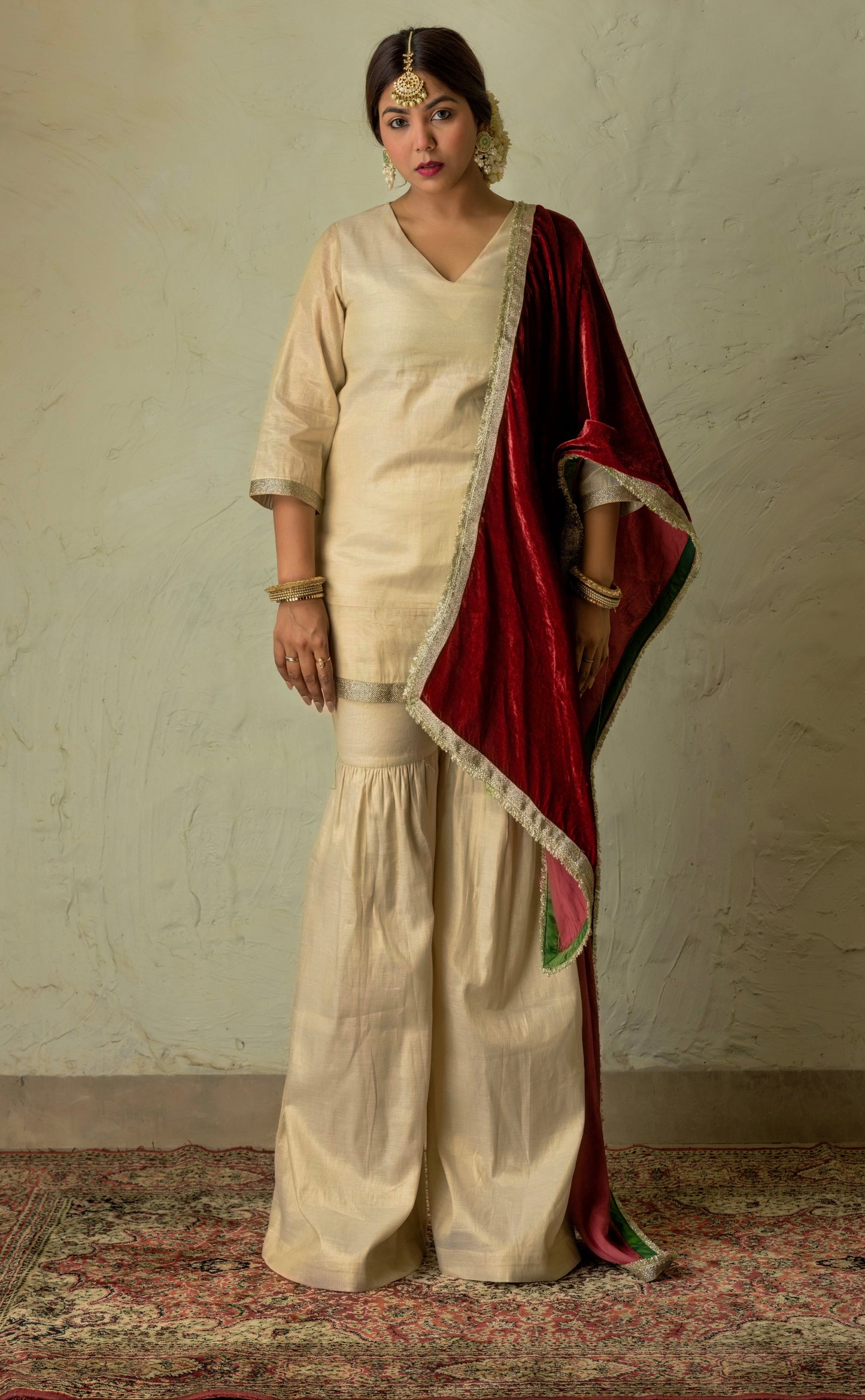 Noor-e-Gulab Sharara Set