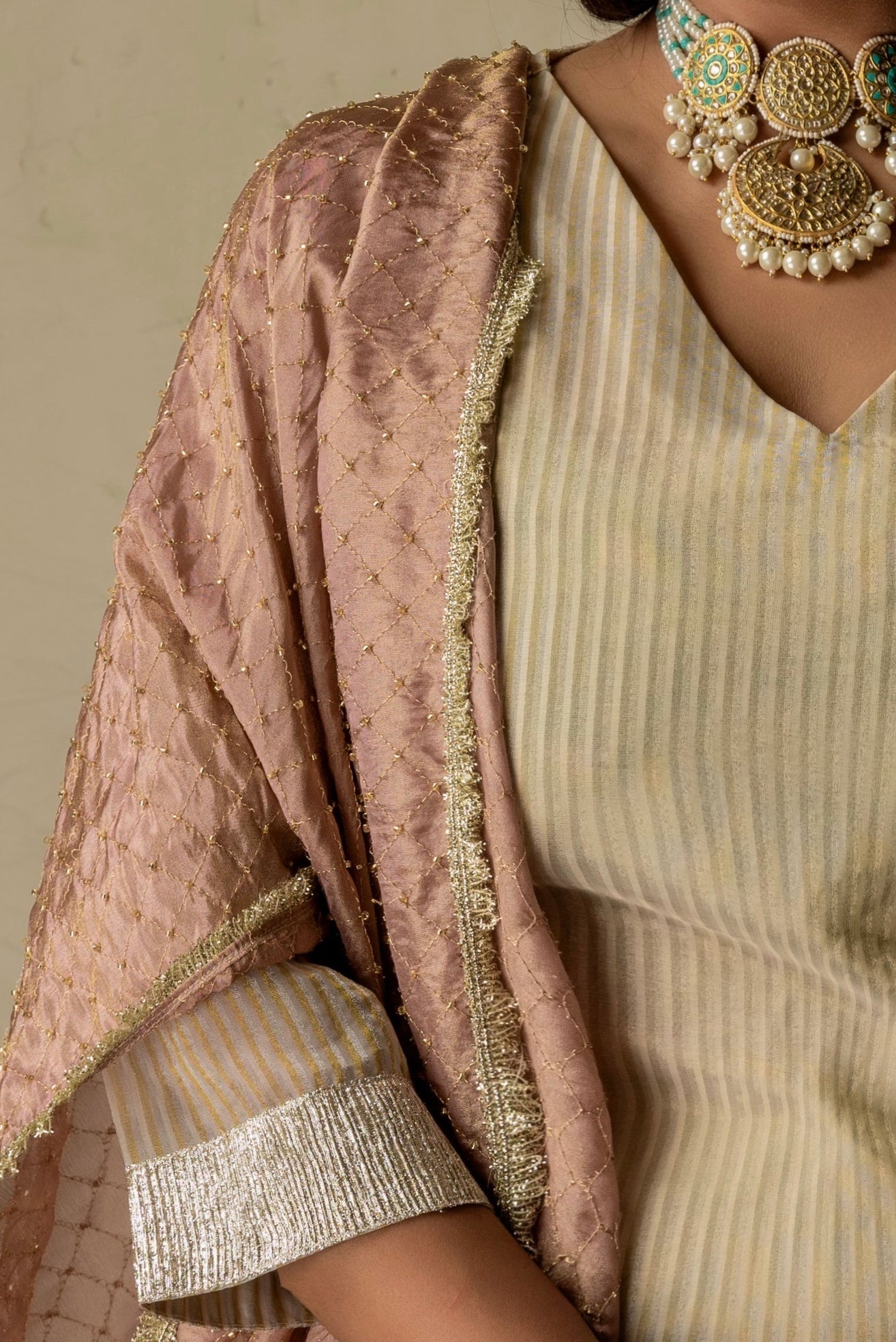 Champagne Blush Sharara Set