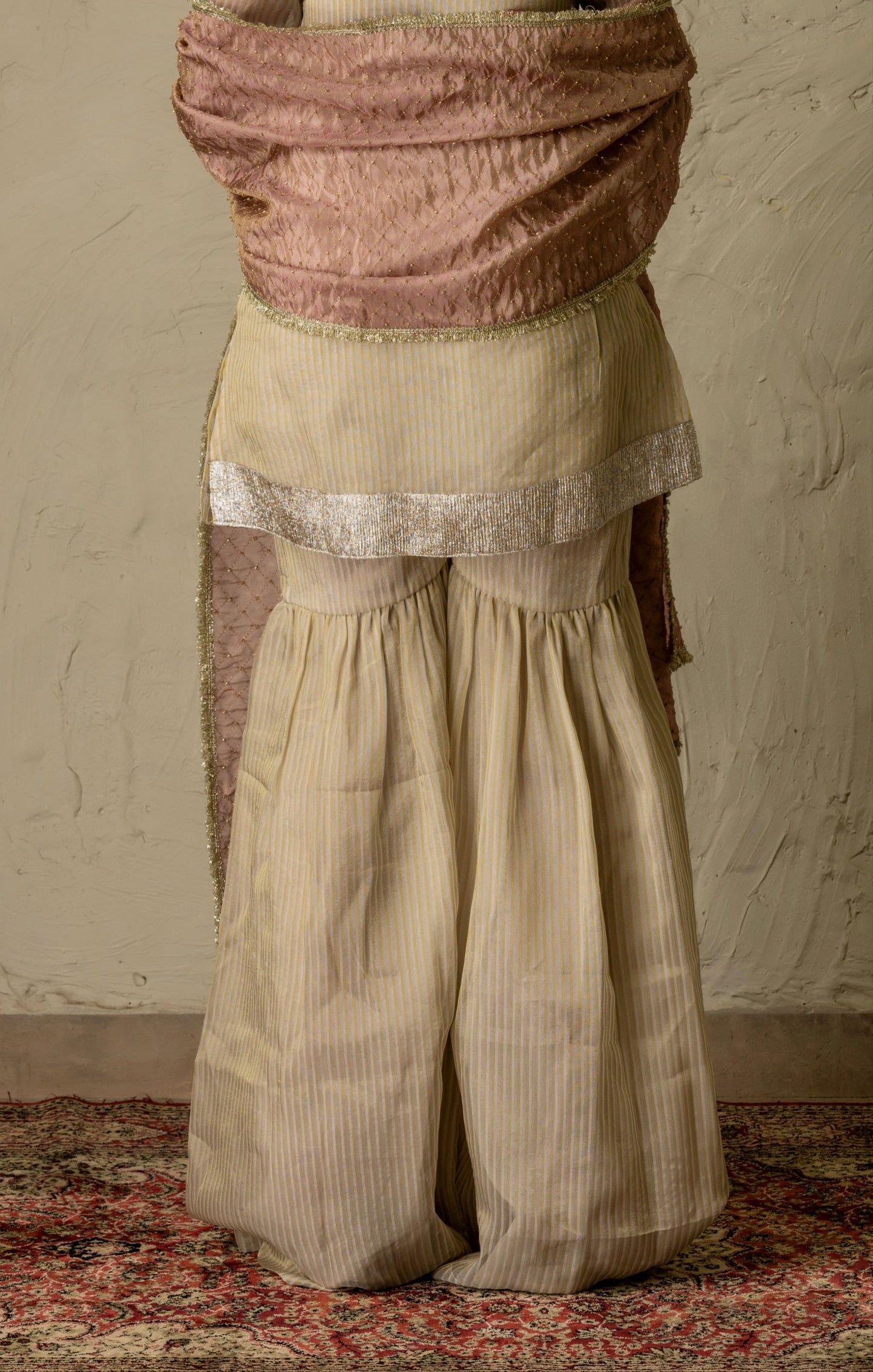 Champagne Blush Sharara Set