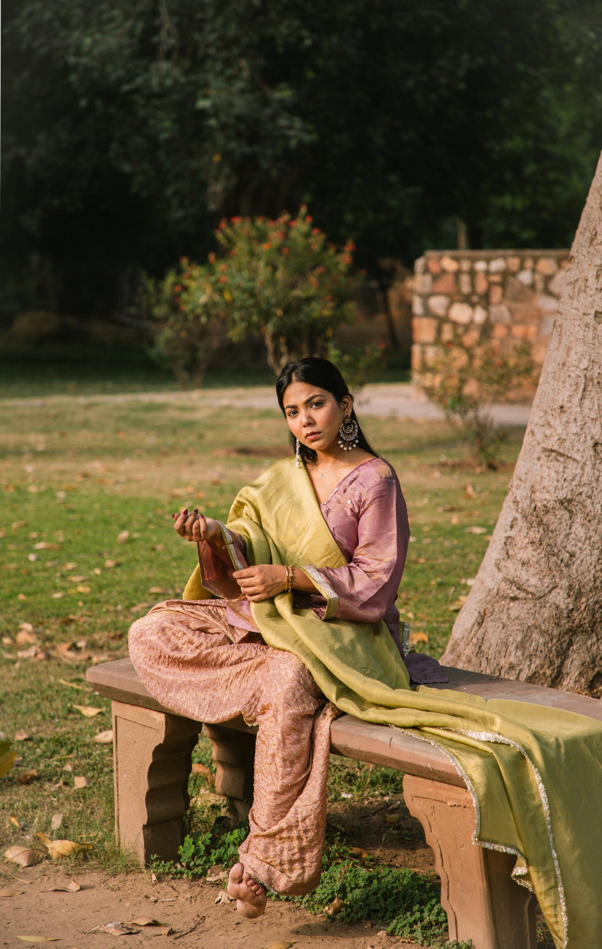Gulabi Gond Panchi Set