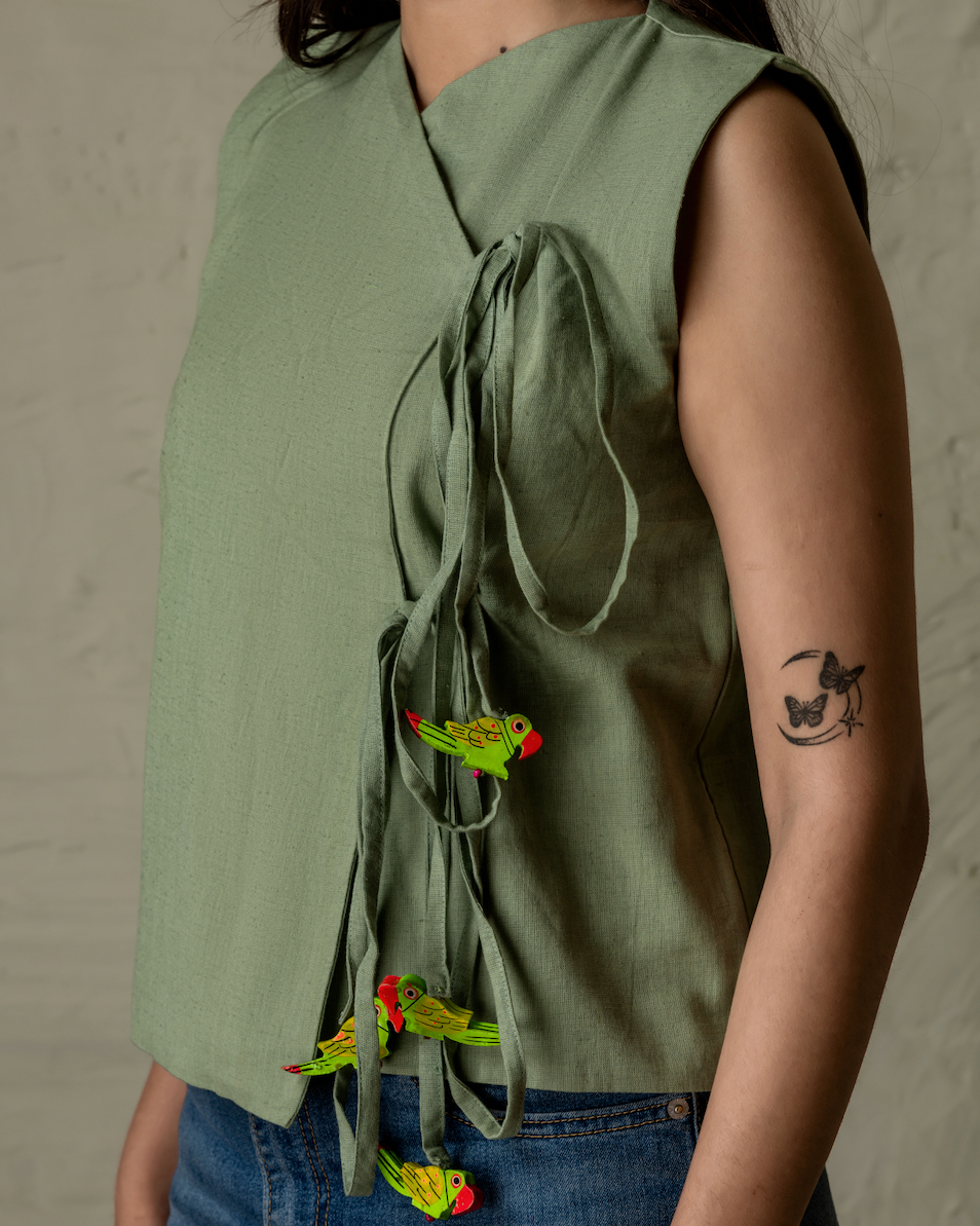 Parrots Angrakha Top