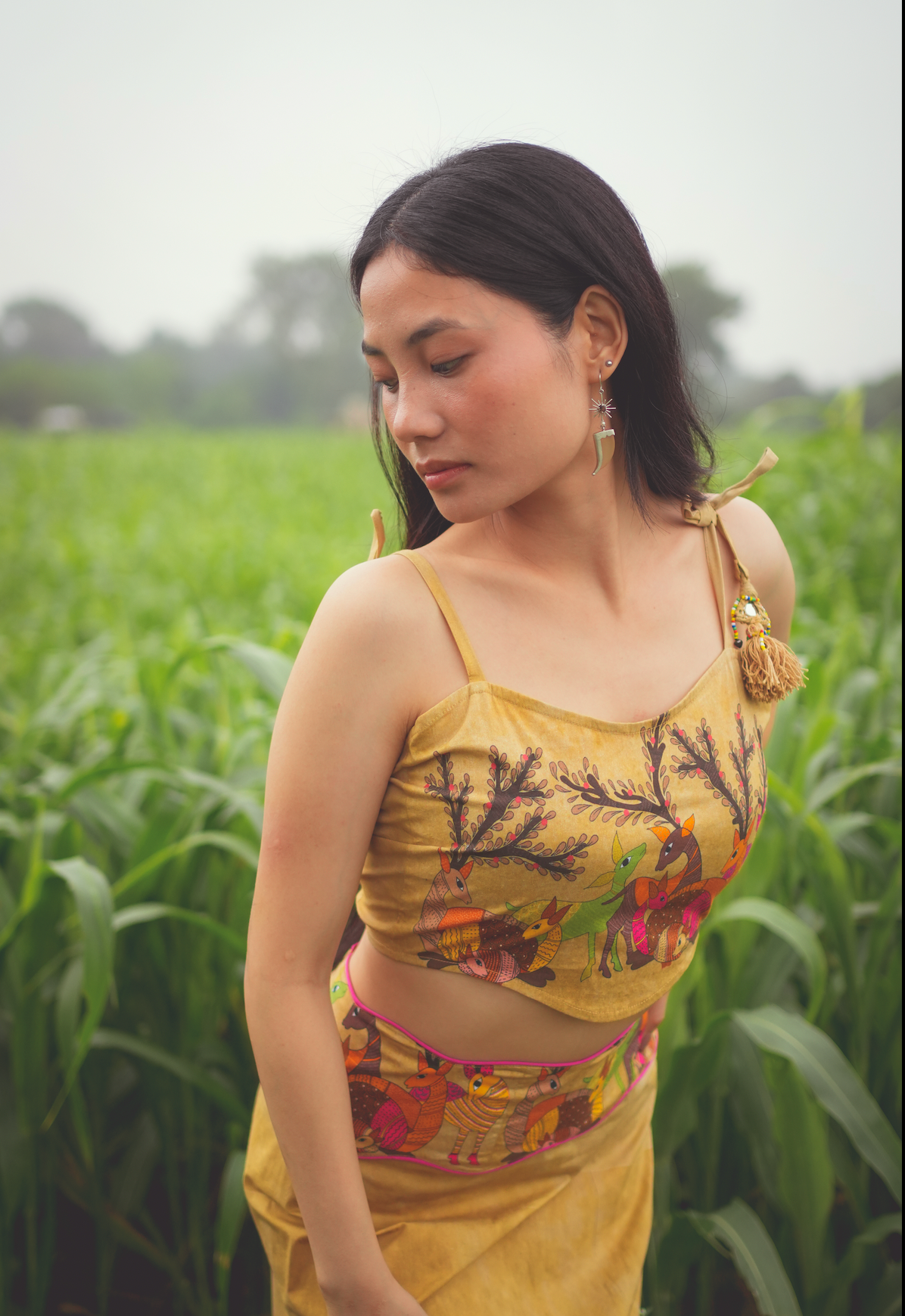 Deer Family Crop top