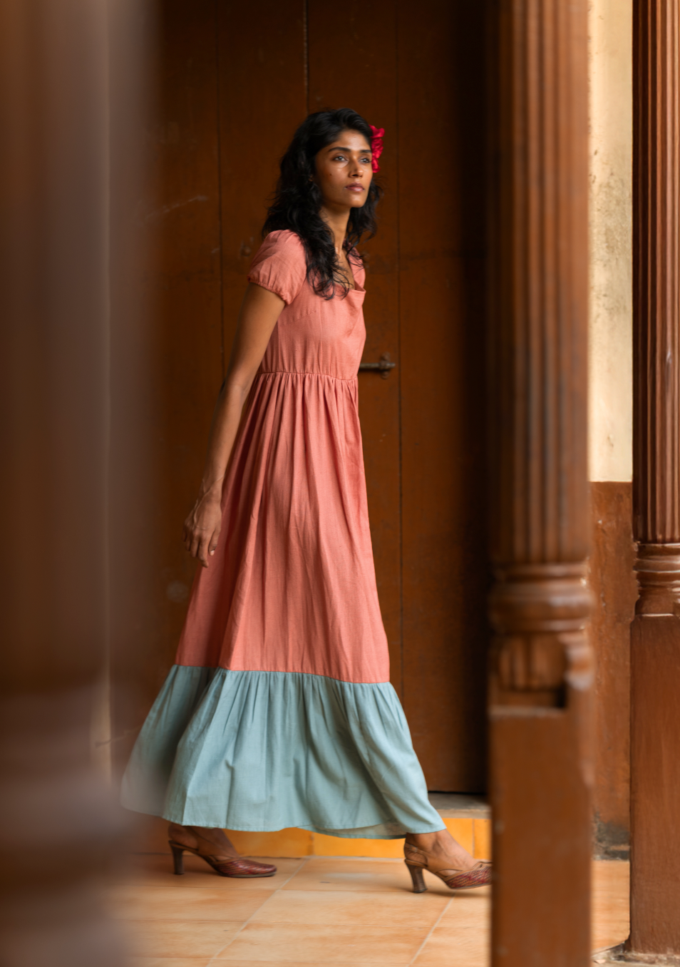 Backless Cottage Dress