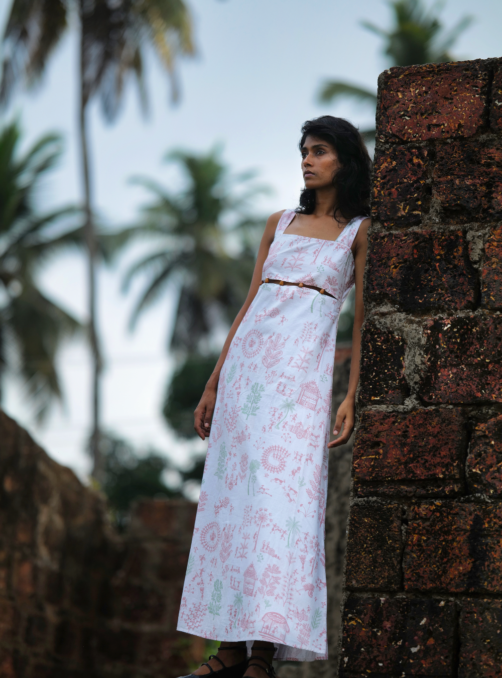 Village Life Bead Detail Dress