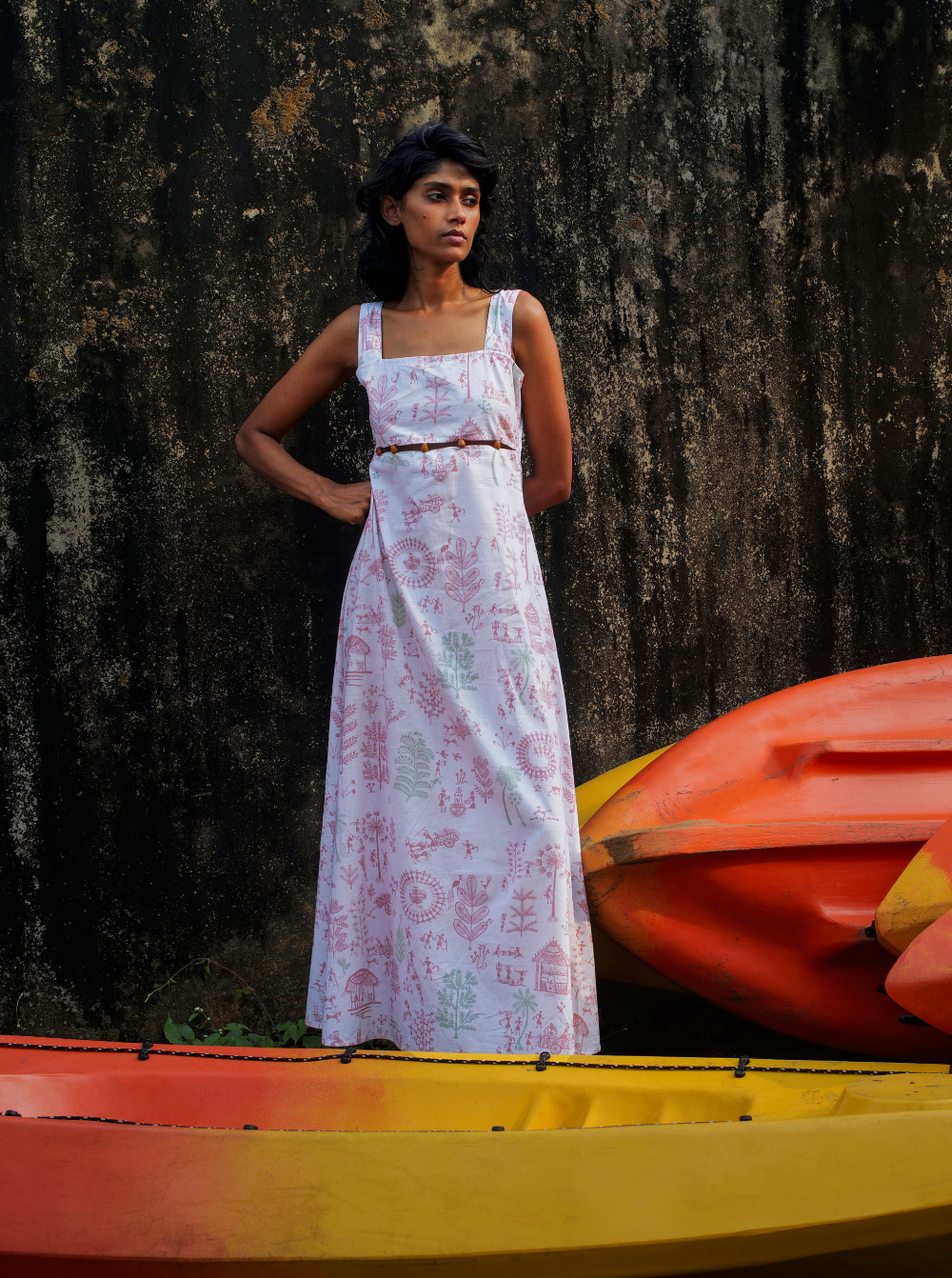 Village Life Bead Detail Dress
