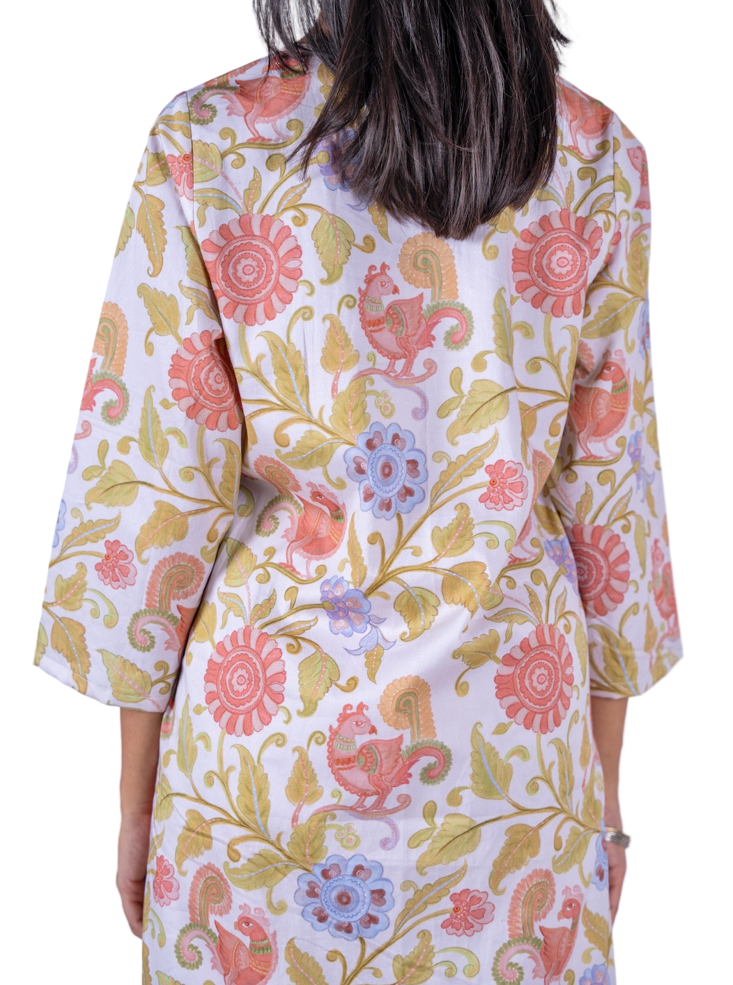 Kalamkari Mor Kurta Set