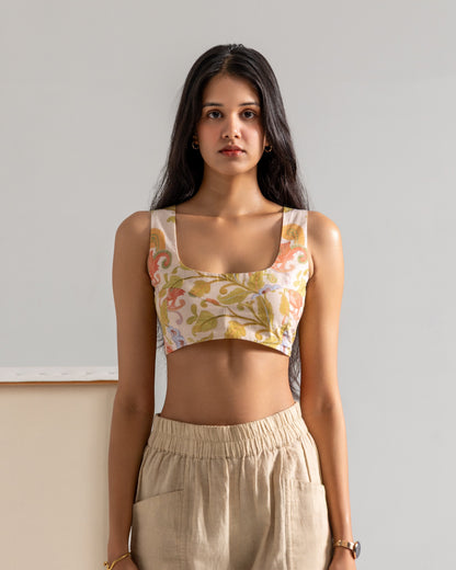 Kalamkari Mor Cut top