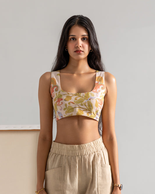 Kalamkari Mor Cut top