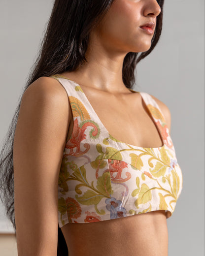 Kalamkari Mor Cut top