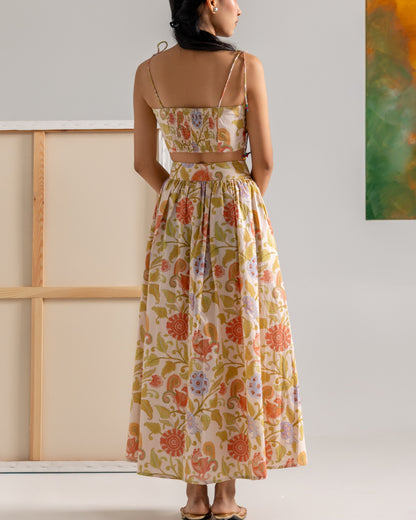 Kalamkari Mor Long Skirt