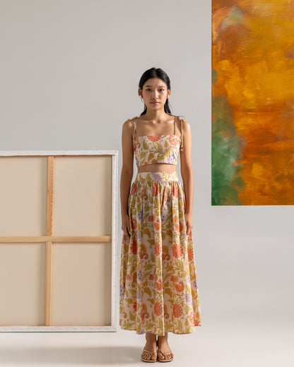 Kalamkari Mor Long Skirt