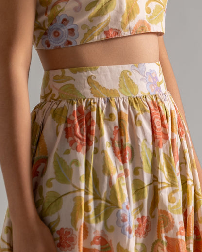 Kalamkari Mor Long Skirt