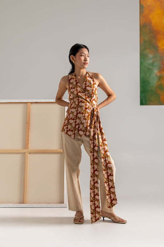 Kamal Backless Tie up top