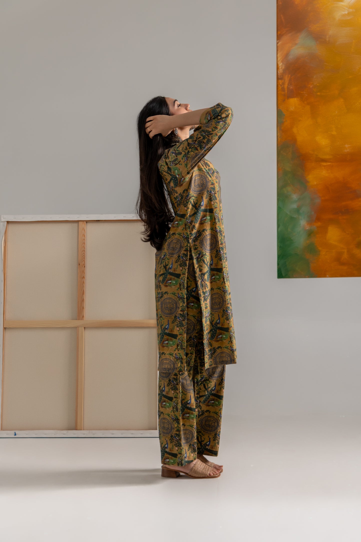 Morbagh Collar Kurta Set