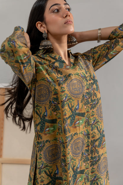 Morbagh Collar Kurta Set