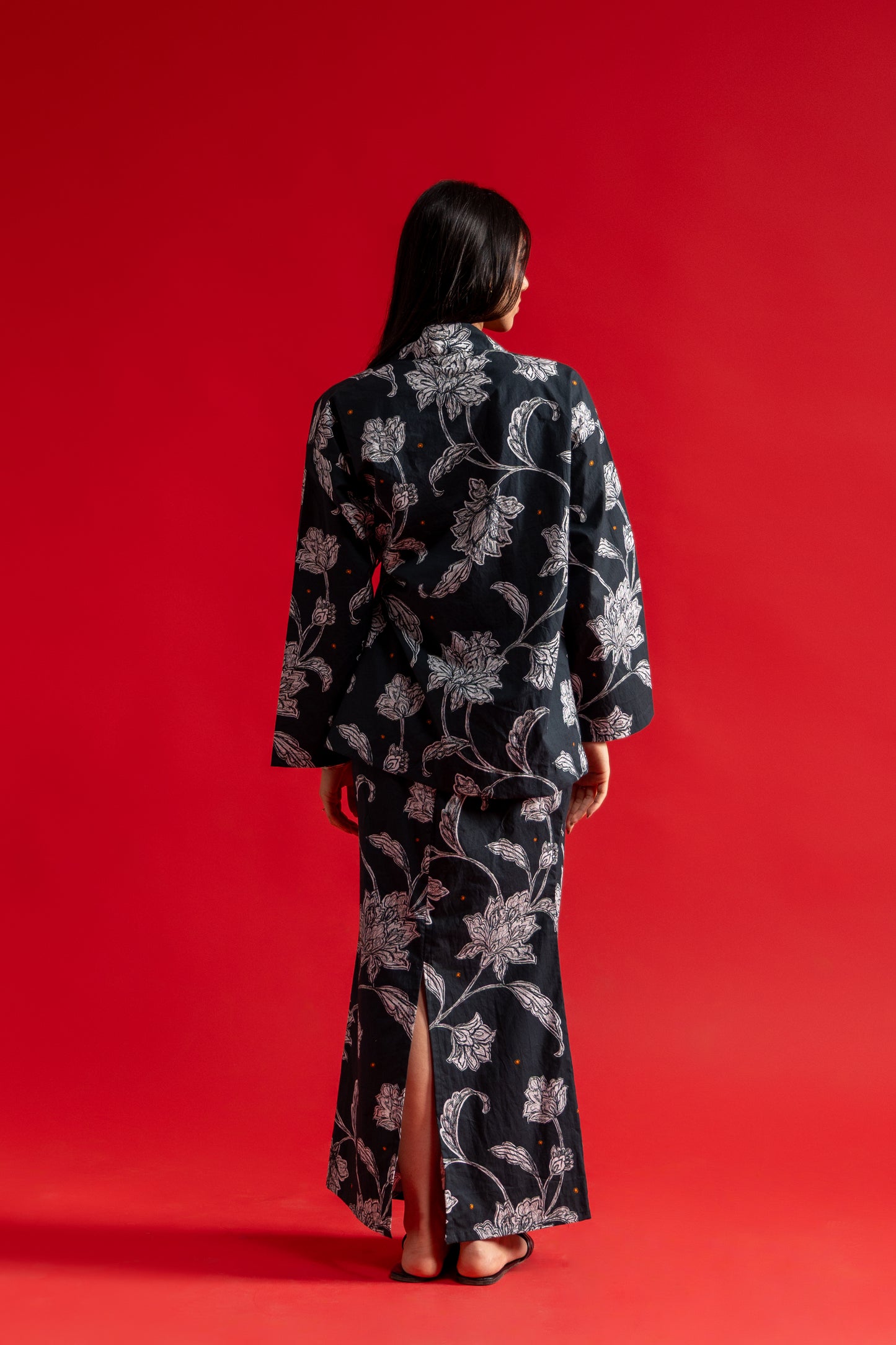 Kalamkari Abstract Kimono Top