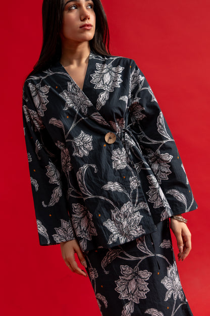 Kalamkari Abstract Kimono Top