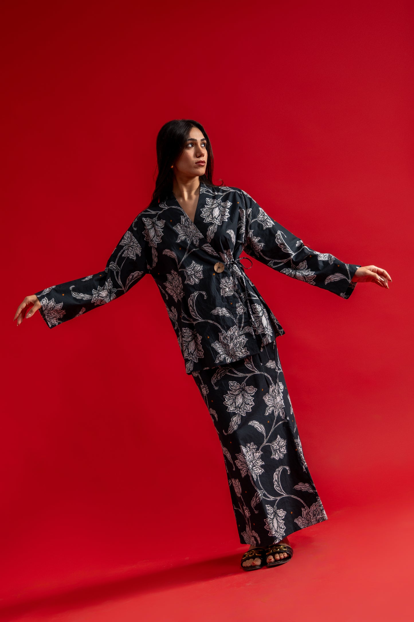 Kalamkari Abstract Long Skirt