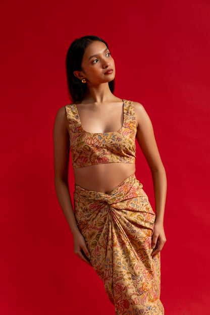 Kaari beige Crop Top