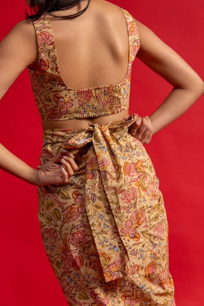 Kaari beige Crop Top