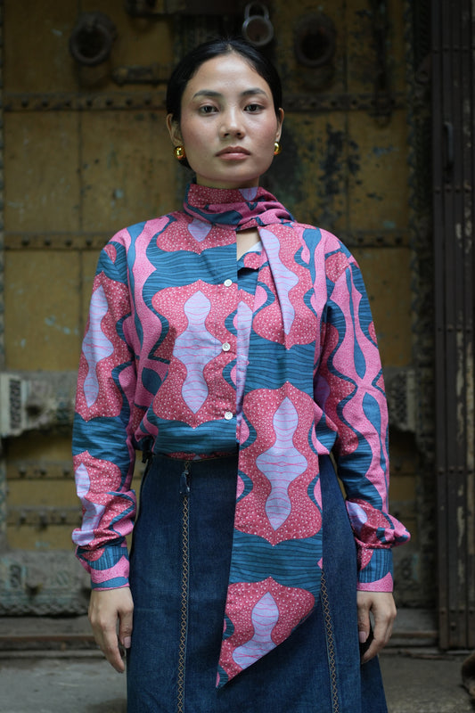 Leher Scarf Top