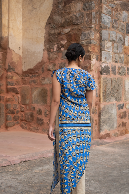 Matsya Spiral Assymetrical Kurta