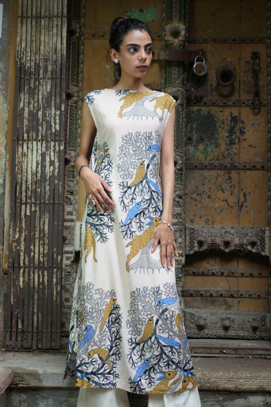 Kalpvriksh Tie Up Kurta