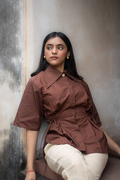 Surya Brooch Tie up Top