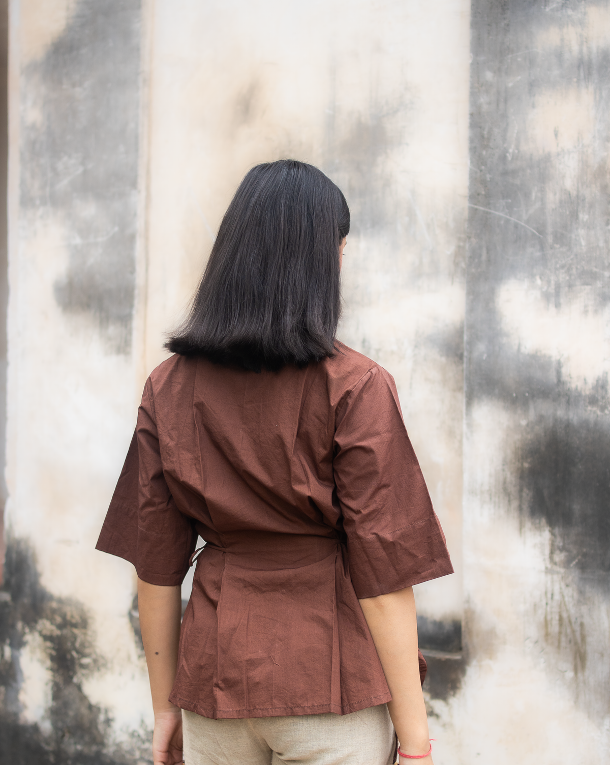 Surya Brooch Tie up Top