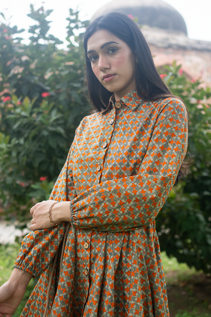 Nadiya Layered Short Dress with Belt