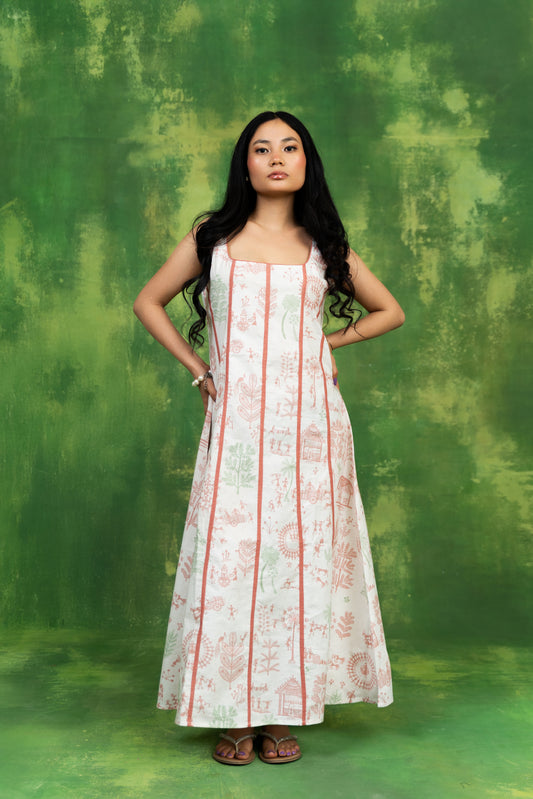 Village Life A Line Dress