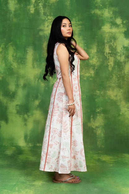 Village Life A Line Dress