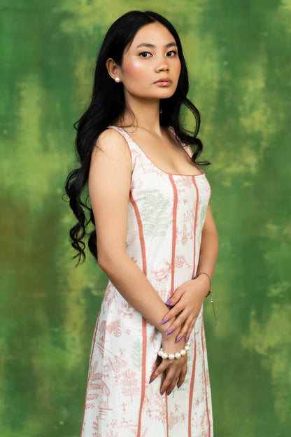 Village Life A Line Dress