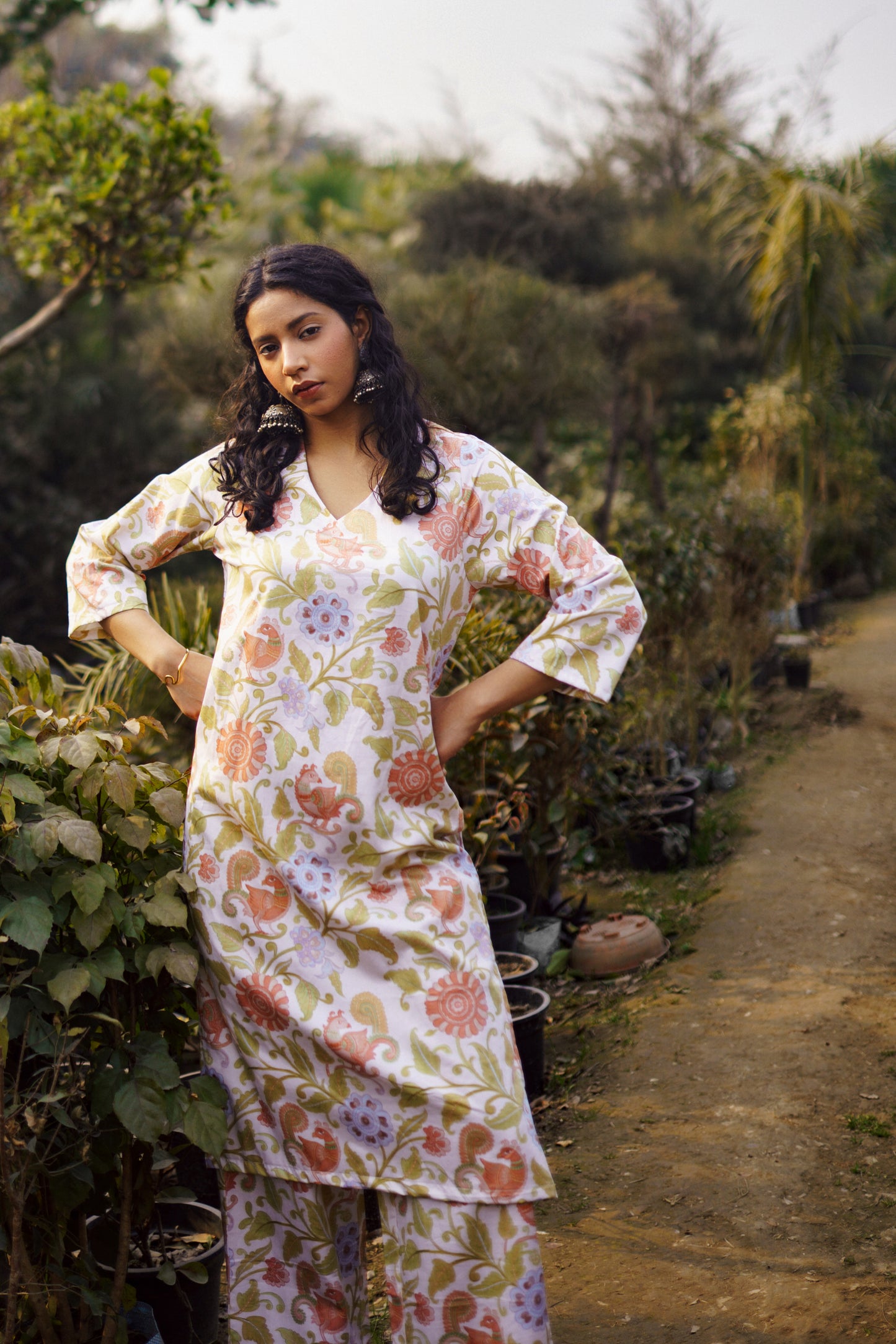 Kalamkari Mor Kurta Set (Set of 2)