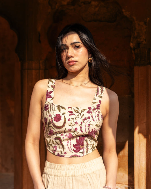 Floral Corset Top