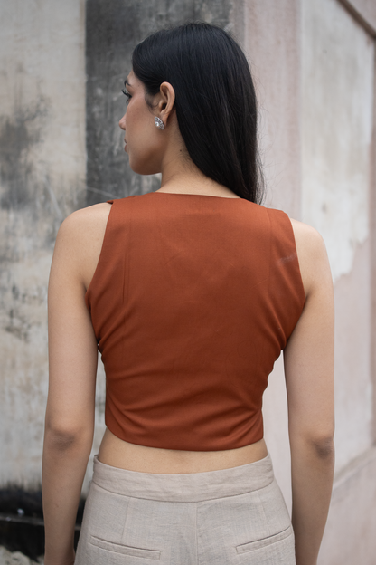 Madhubani Panchi Embroidered waistcoat
