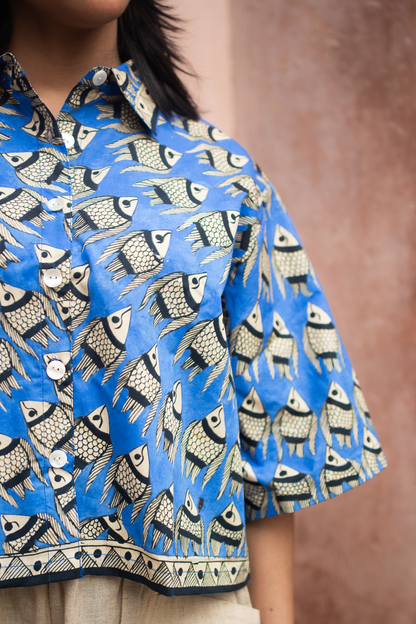 Madhubani Matsya Boxy Shirt