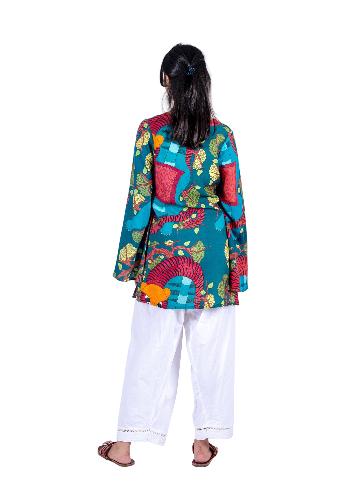 Vanraj Short Kurta with Bell Sleeves
