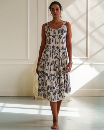 Warli Jungle Long Dress