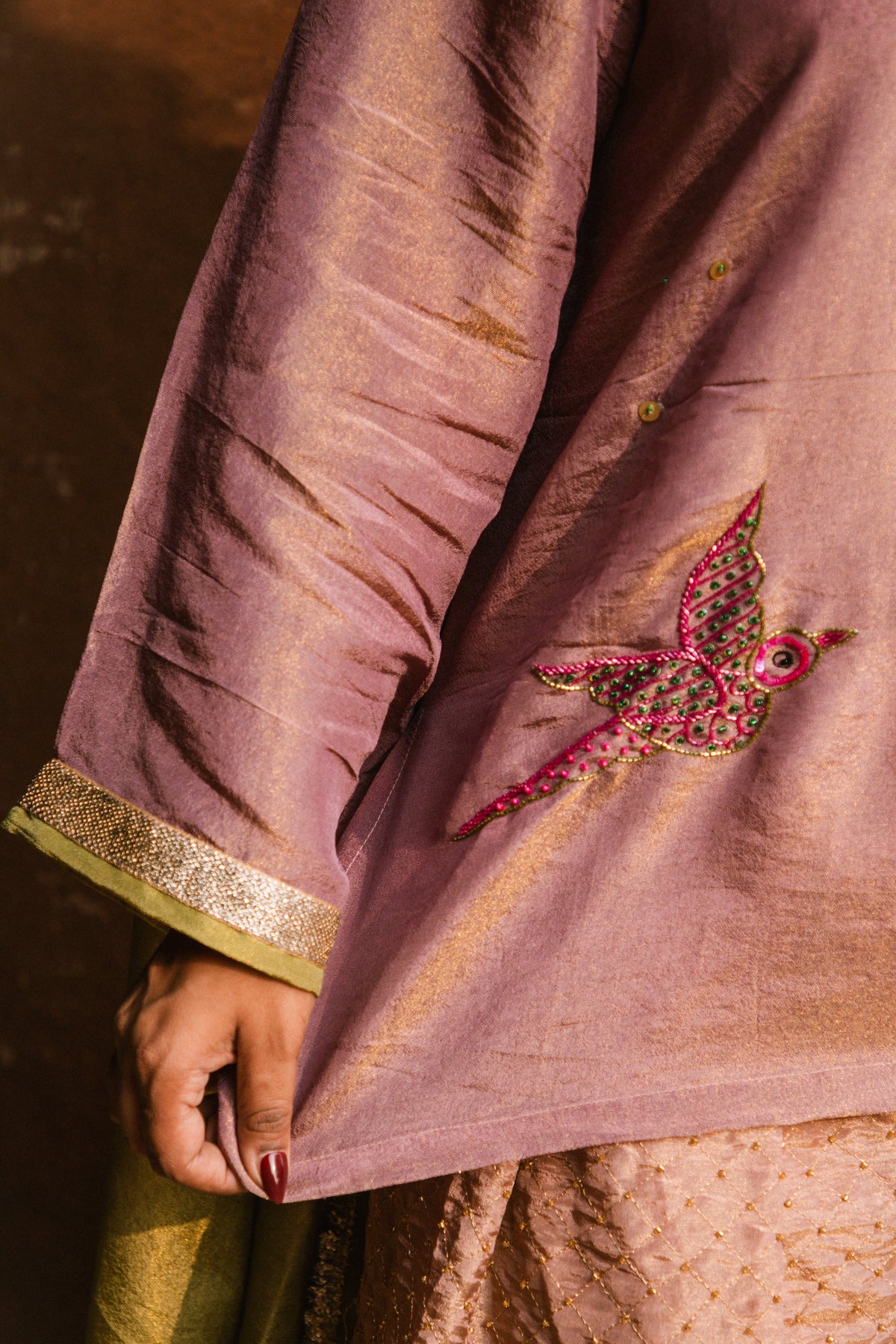 Gulabi Gond Panchi Set