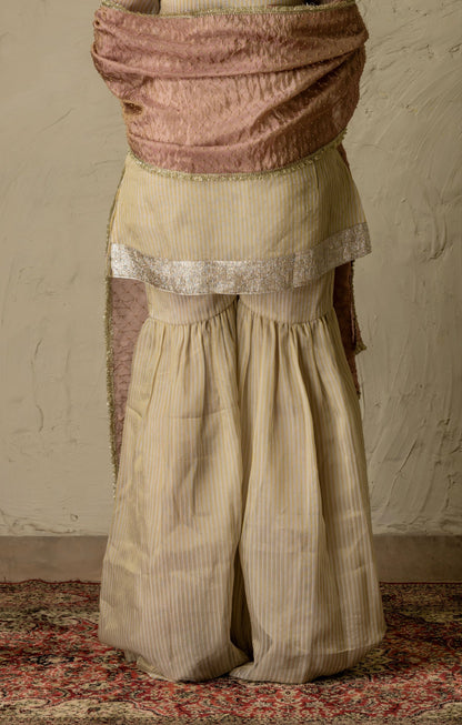 Champagne Blush Sharara Set