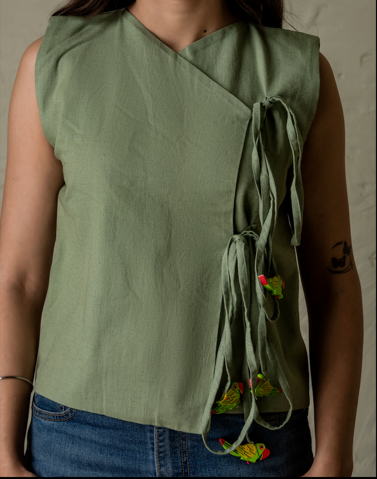 Parrots Angrakha Top