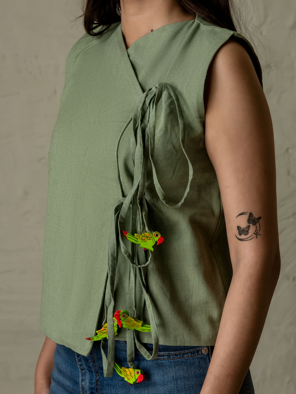 Parrots Angrakha Top