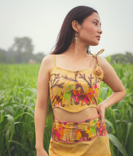 Deer Family Crop top